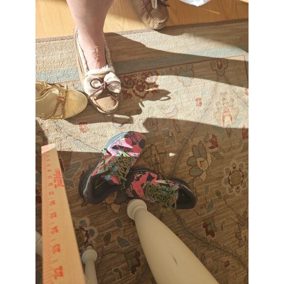 LELIS Floral Lace open weave Button Down Top, women's Size Large white - Picture 12 of 12